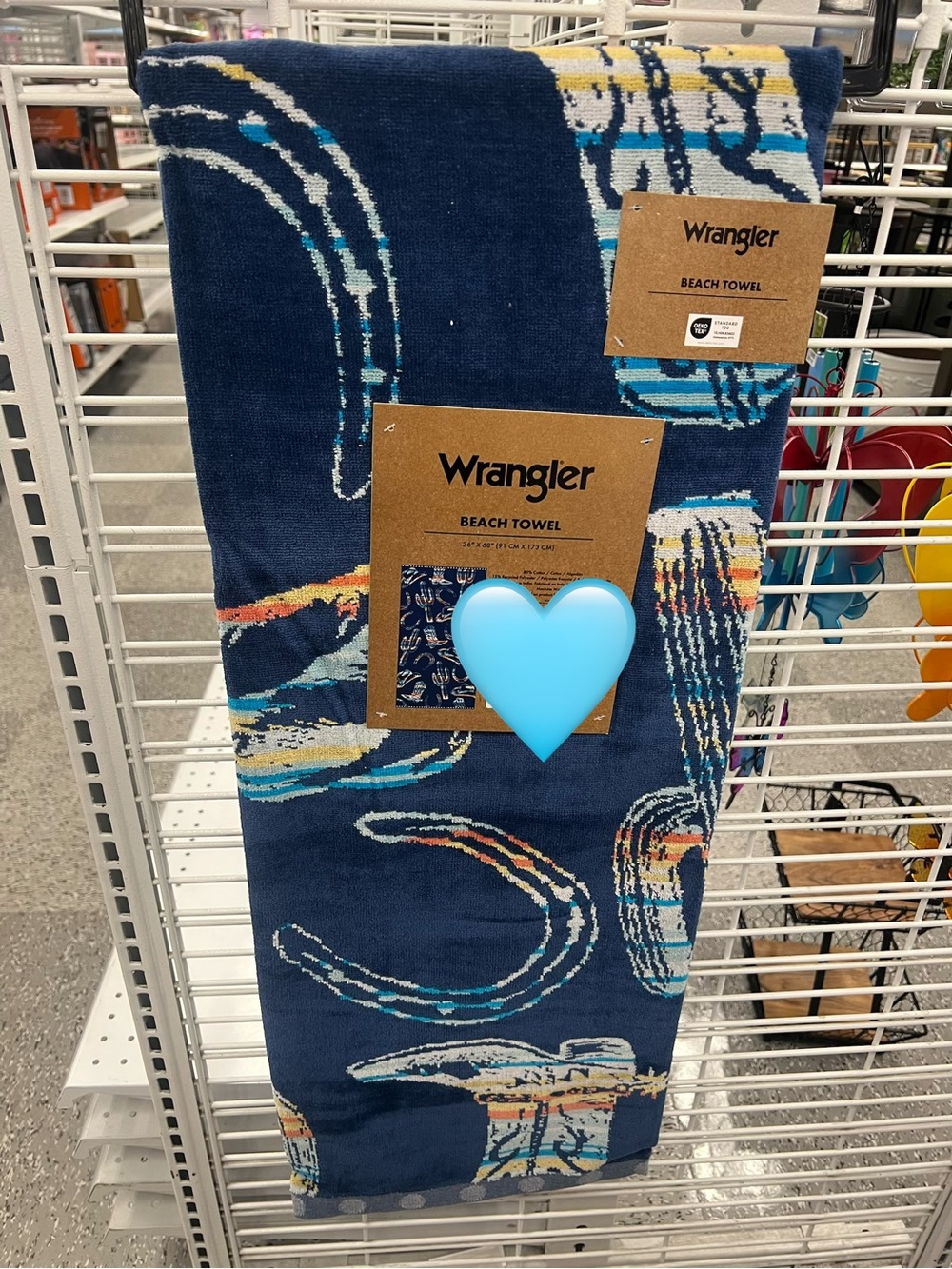 WRANGLER BLUE BEACH TOWEL